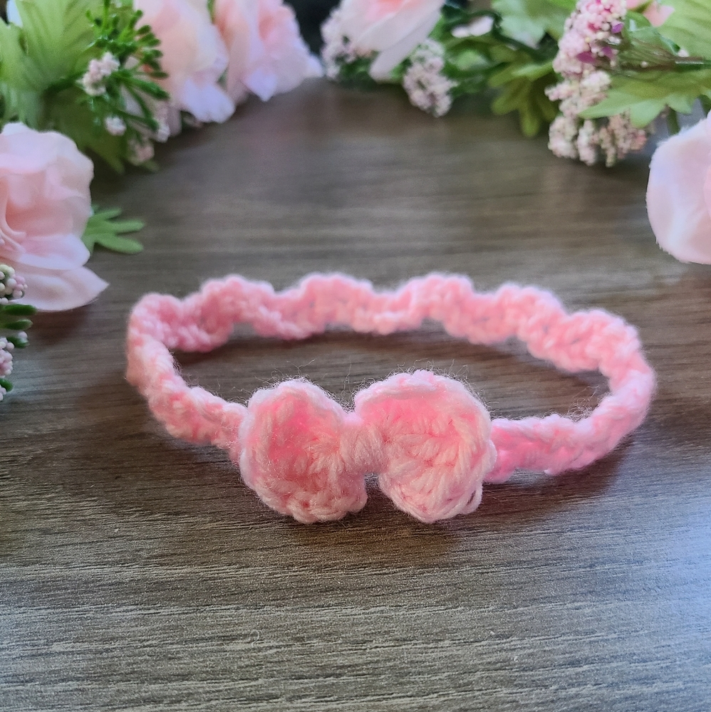 Handmade baby headband, Newborn headband bow